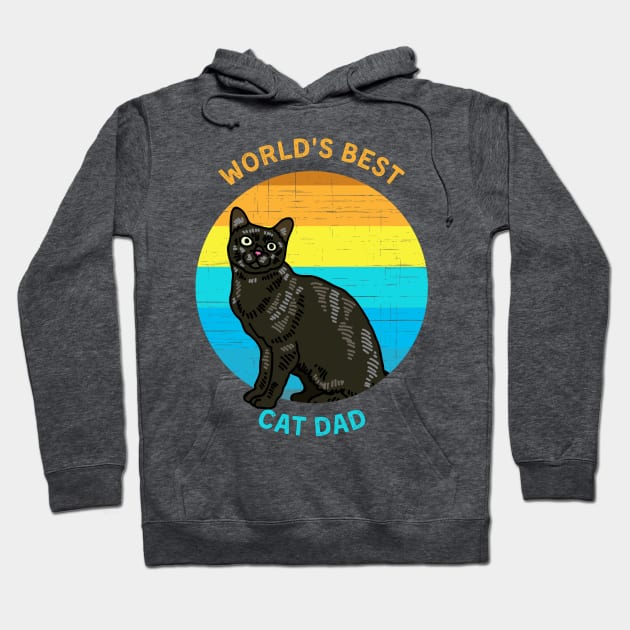 World's Best Cat Dad Hoodie by TJWDraws